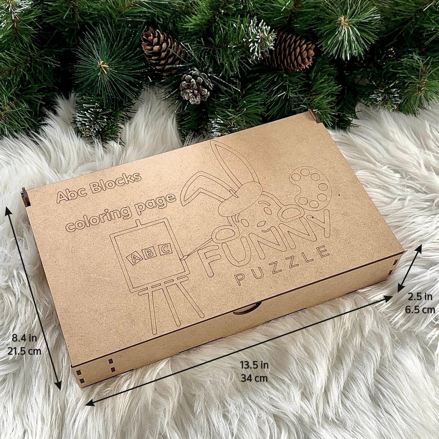 Wooden Building Blocks for Kids – Coloring Letter Blocks Creative Toy Set