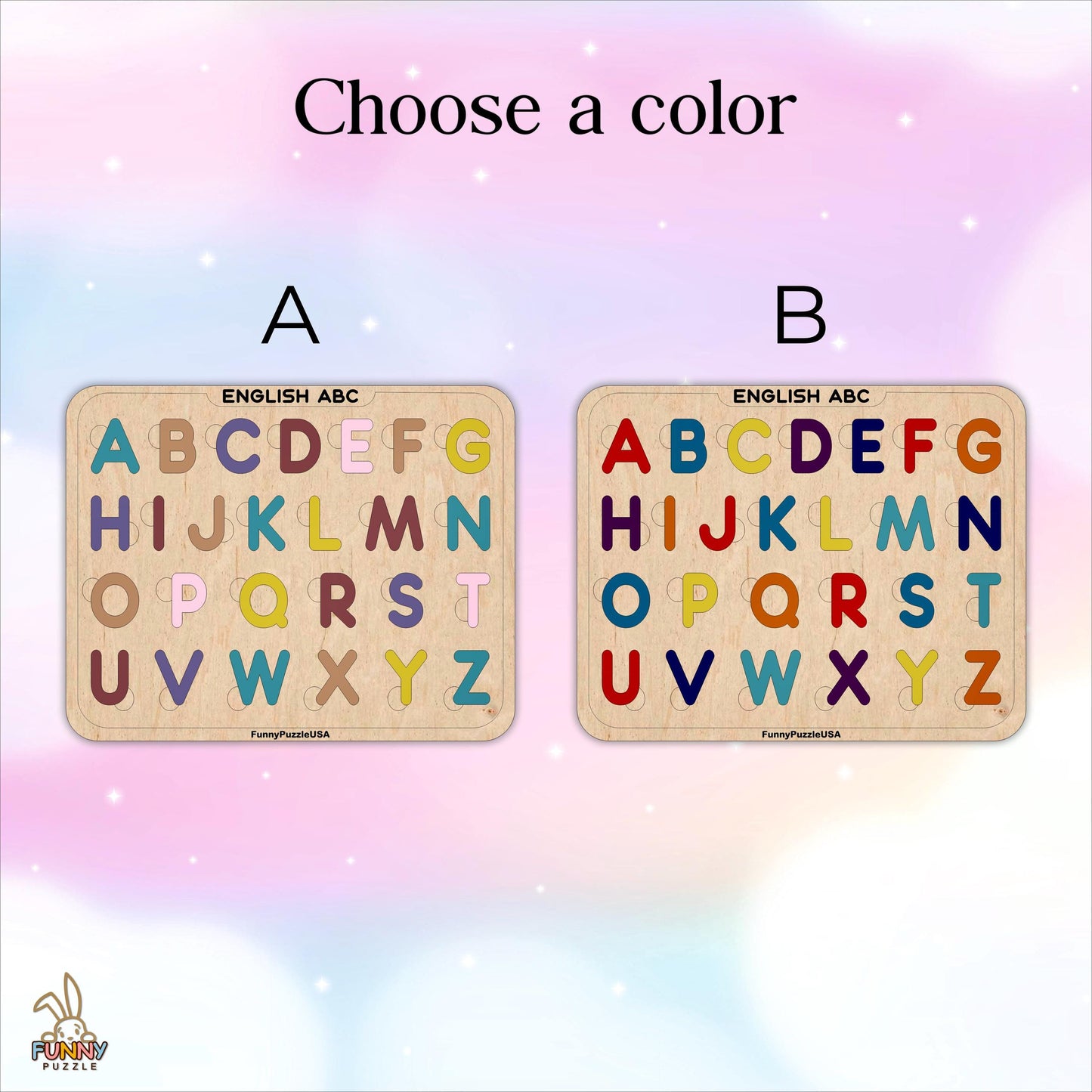 Wooden Alphabet Puzzle for Kids