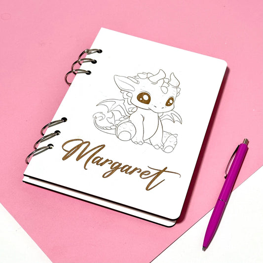 Custom Wood Journal, Wooden Notebook, Personalized Notebook, Personalized Diary, Gift For Mom, Birthday Gift, Personalized Wood Journal