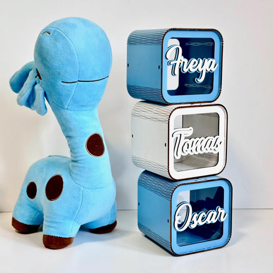 Name Piggy Bank Wooden Coin Money Bank Initial Kid Money Box Personalized Coin Bank for Kid Coin Bank Name Wood Piggy Bank Boy Personalized