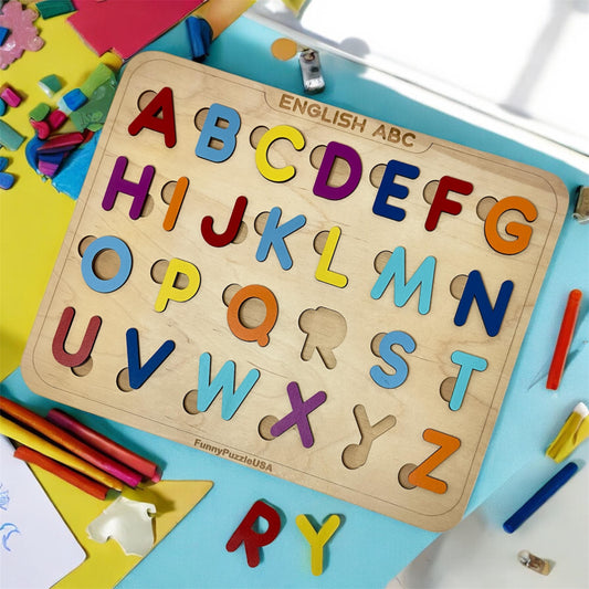 Wooden Alphabet Puzzle for Kids