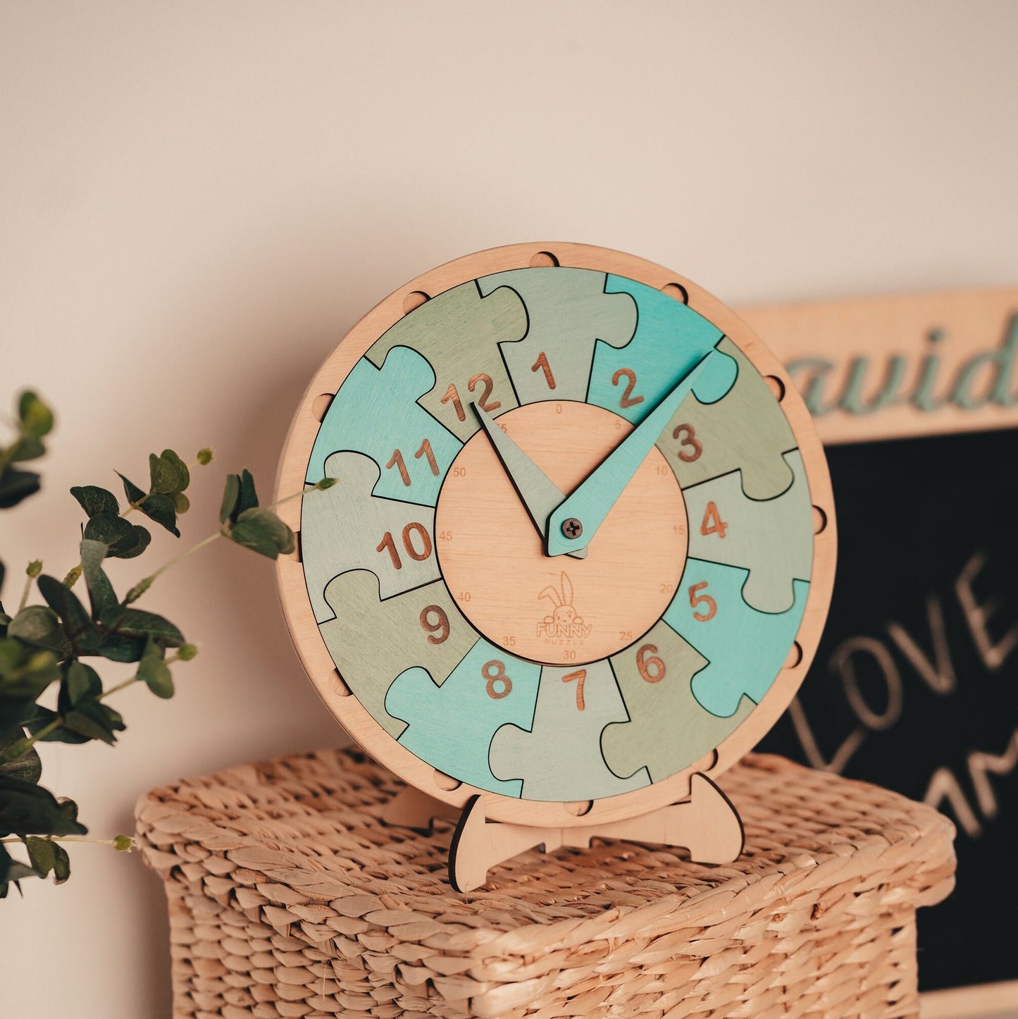 Wooden Learning Clock for Kids