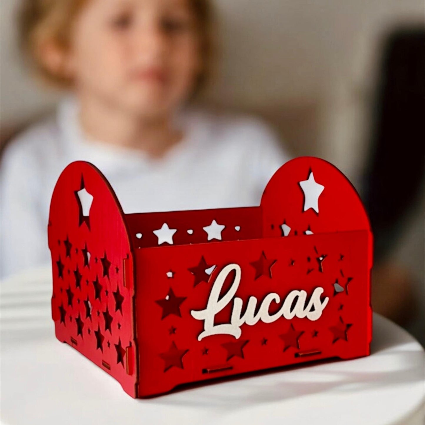 Rustic Wooden Storage Chest – Personalized Engraved Gift Box