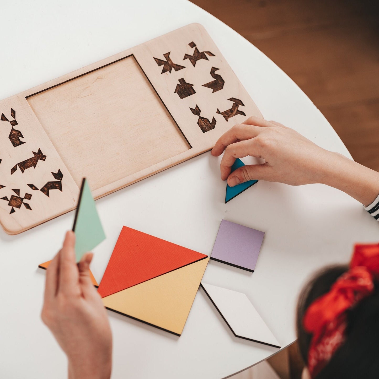 Wooden Geometric Animal Puzzle