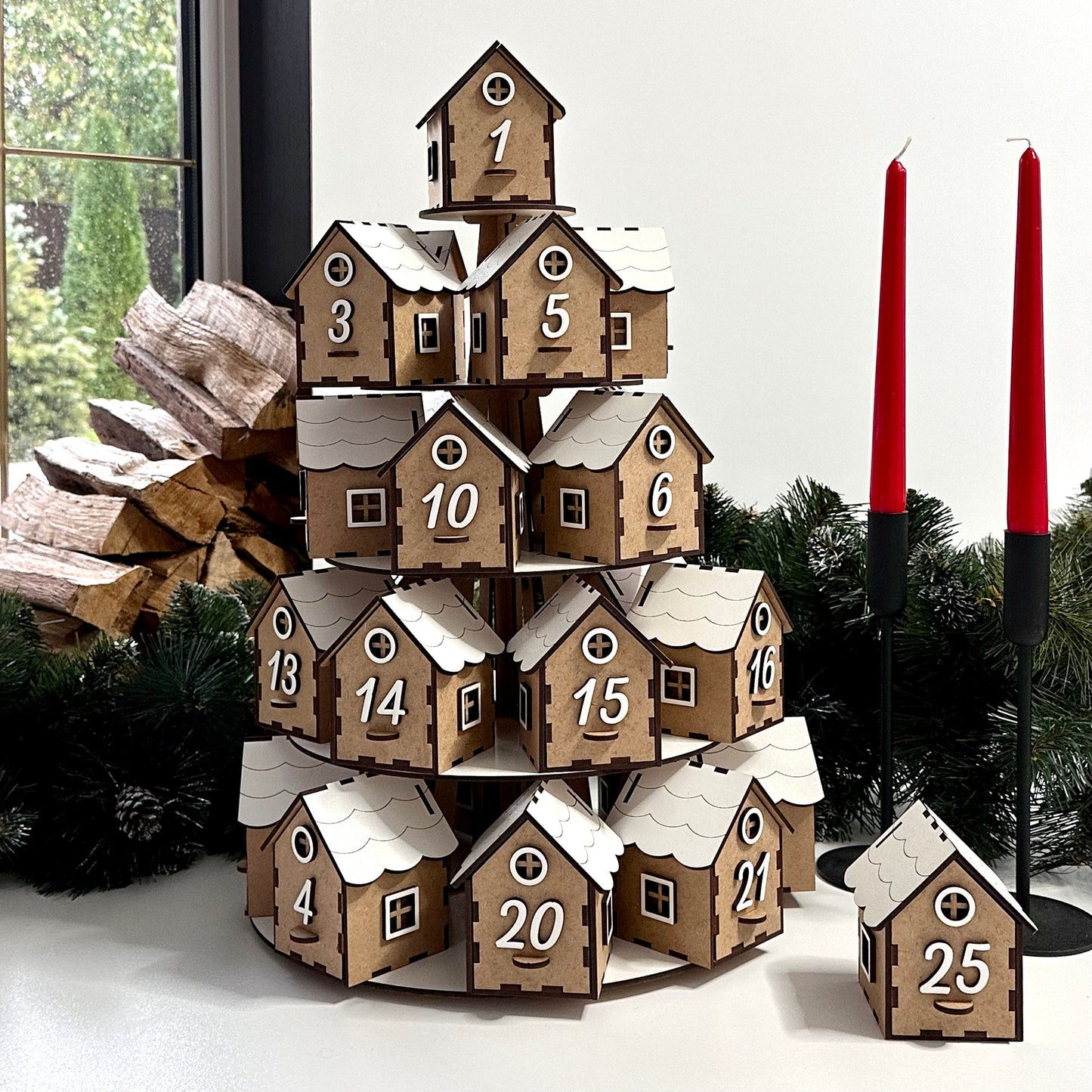 24 Days Christmas Countdown Advent Calenda
