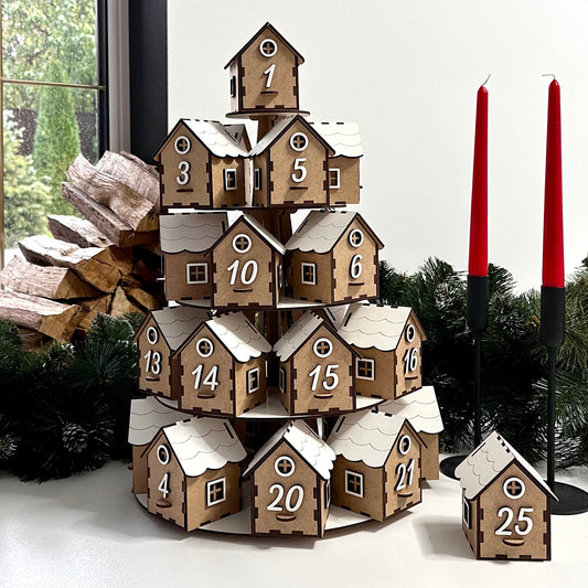 24 Days Christmas Countdown Advent Calenda