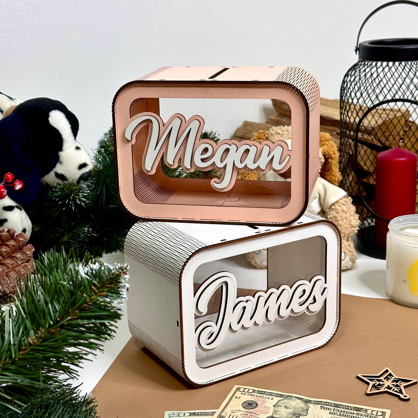 Wooden Coin Bank For Kids
