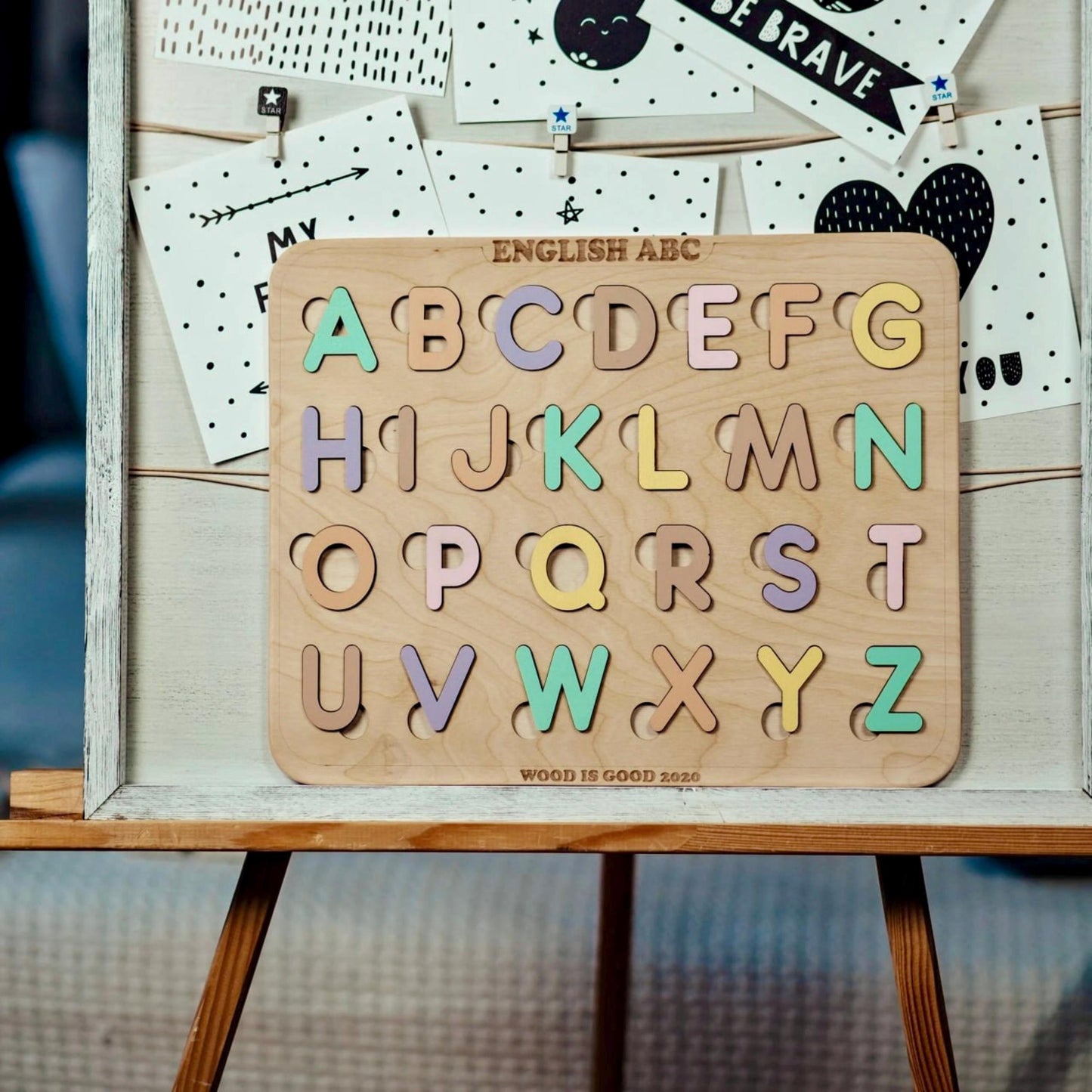 Wooden Alphabet Puzzle for Kids