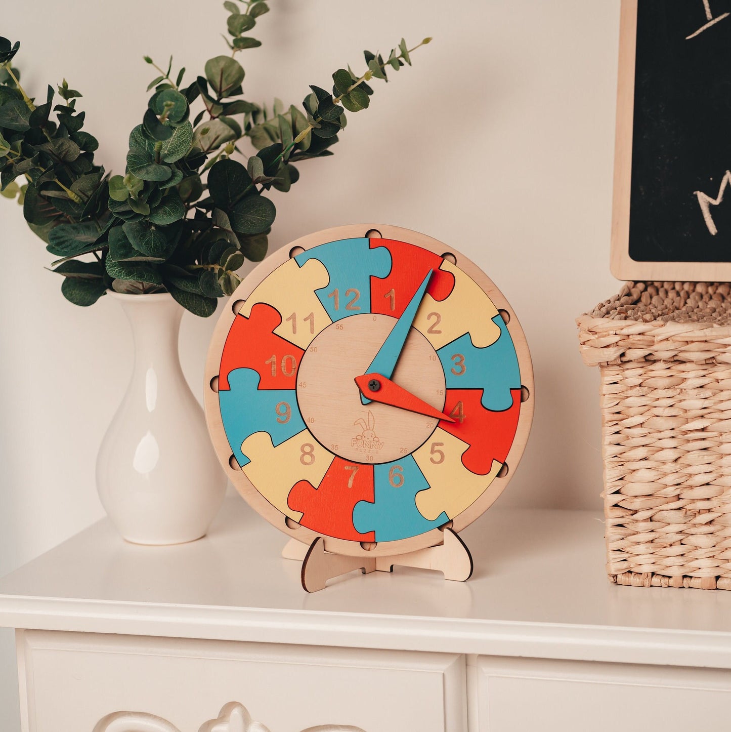 Wooden Learning Clock for Kids