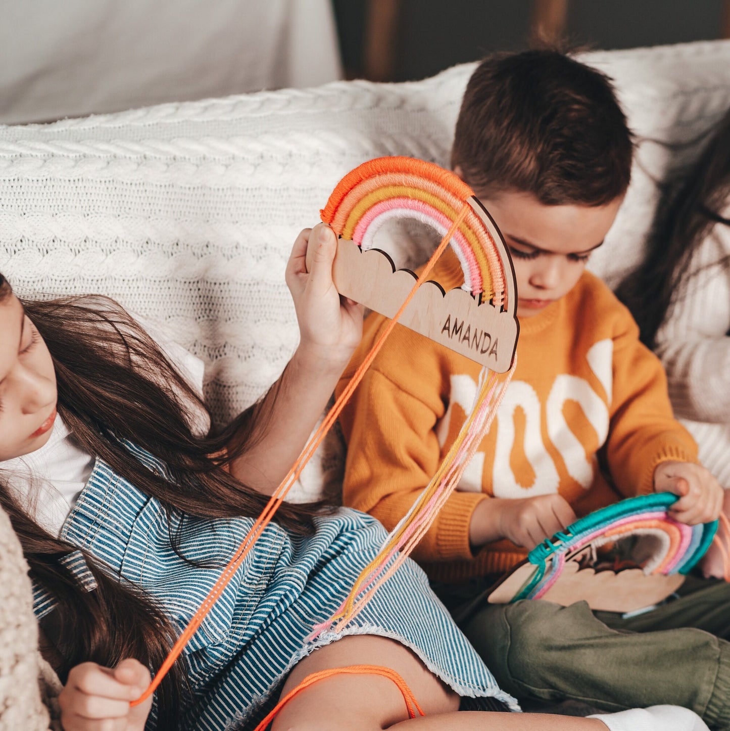 Wooden Sensory Craft Toy for Toddlers & Kids