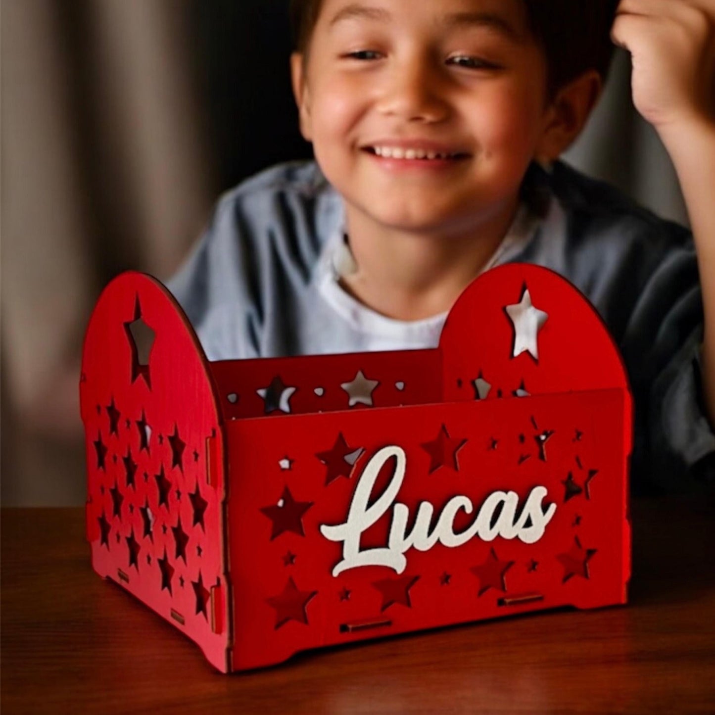 Personalized Wooden Storage Box – Custom Engraved Keepsake Chest Gift