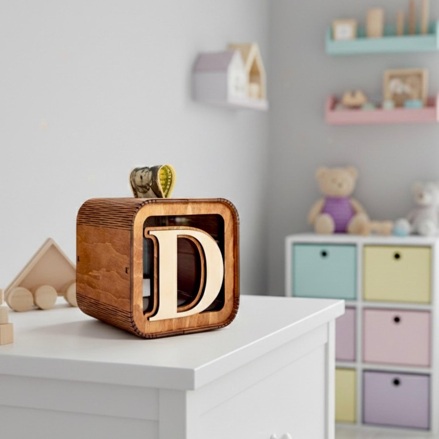 Custom Letter Piggy Bank