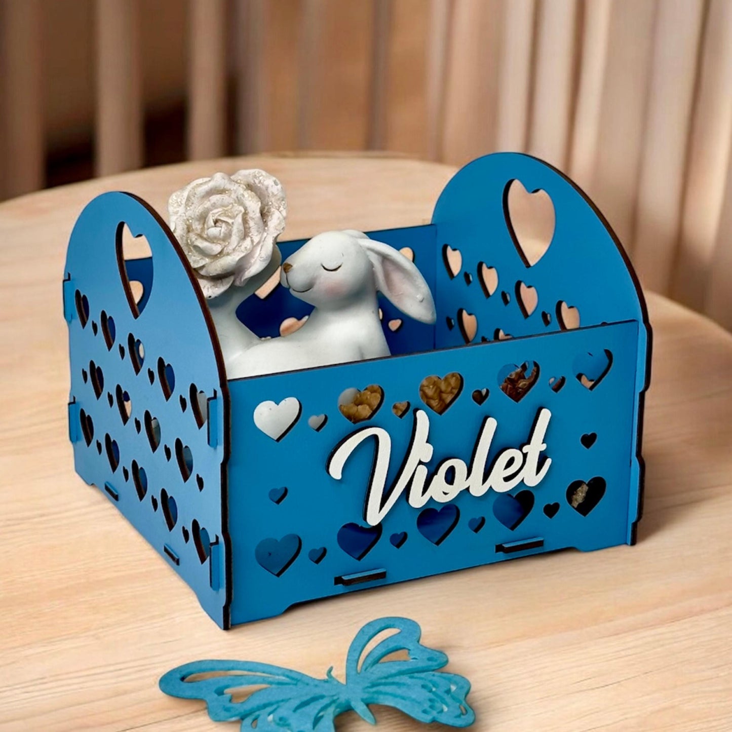 Handmade Wooden Storage Box – Custom Engraved Keepsake Chest