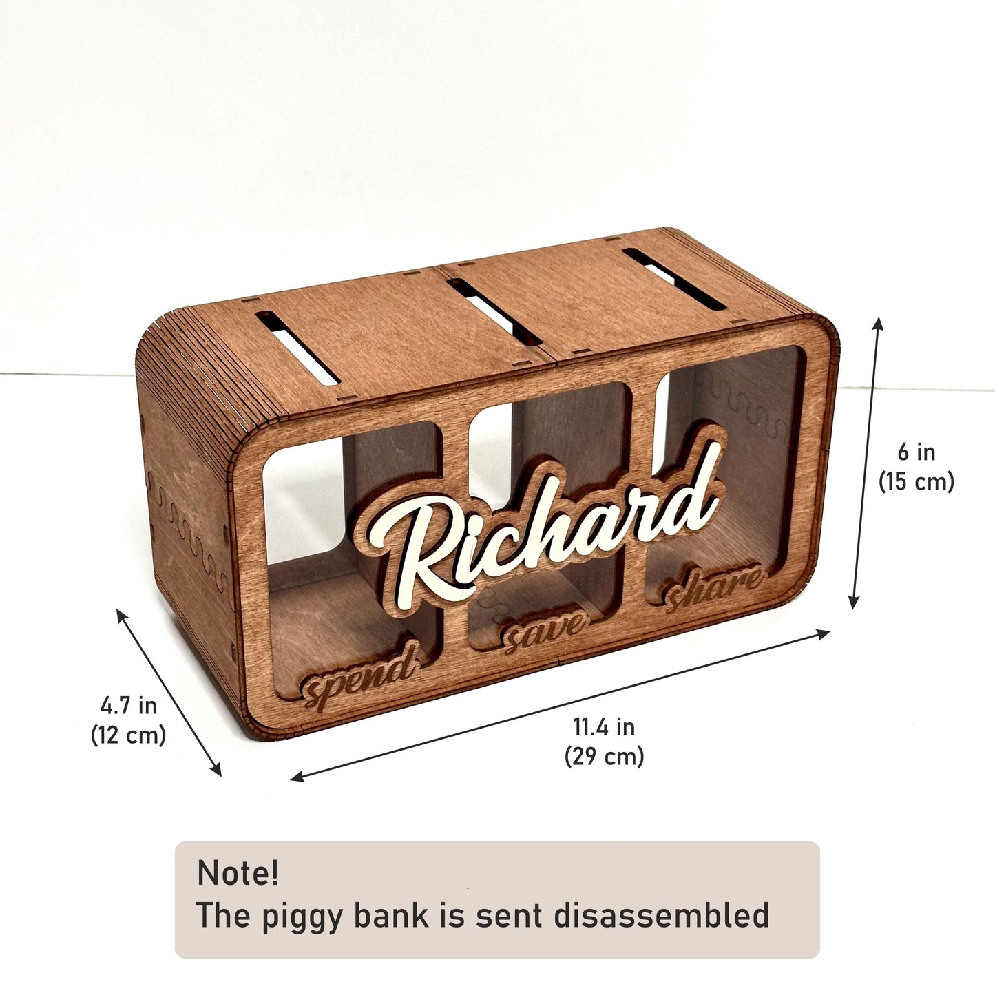 Custom Money Organizer Piggy
