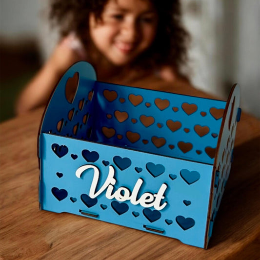 Handmade Wooden Storage Box – Custom Engraved Keepsake Chest