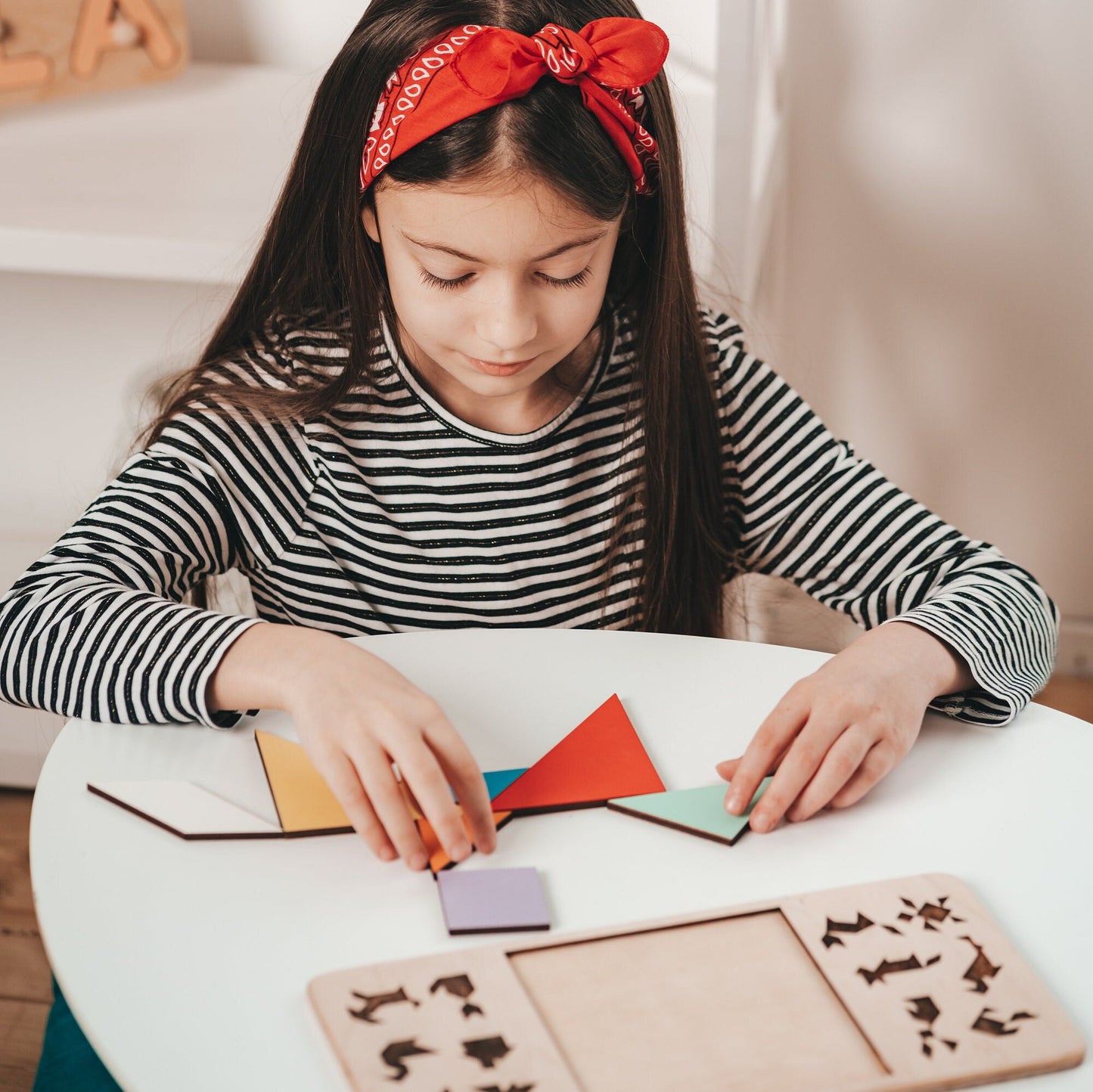 Wooden Geometric Animal Puzzle