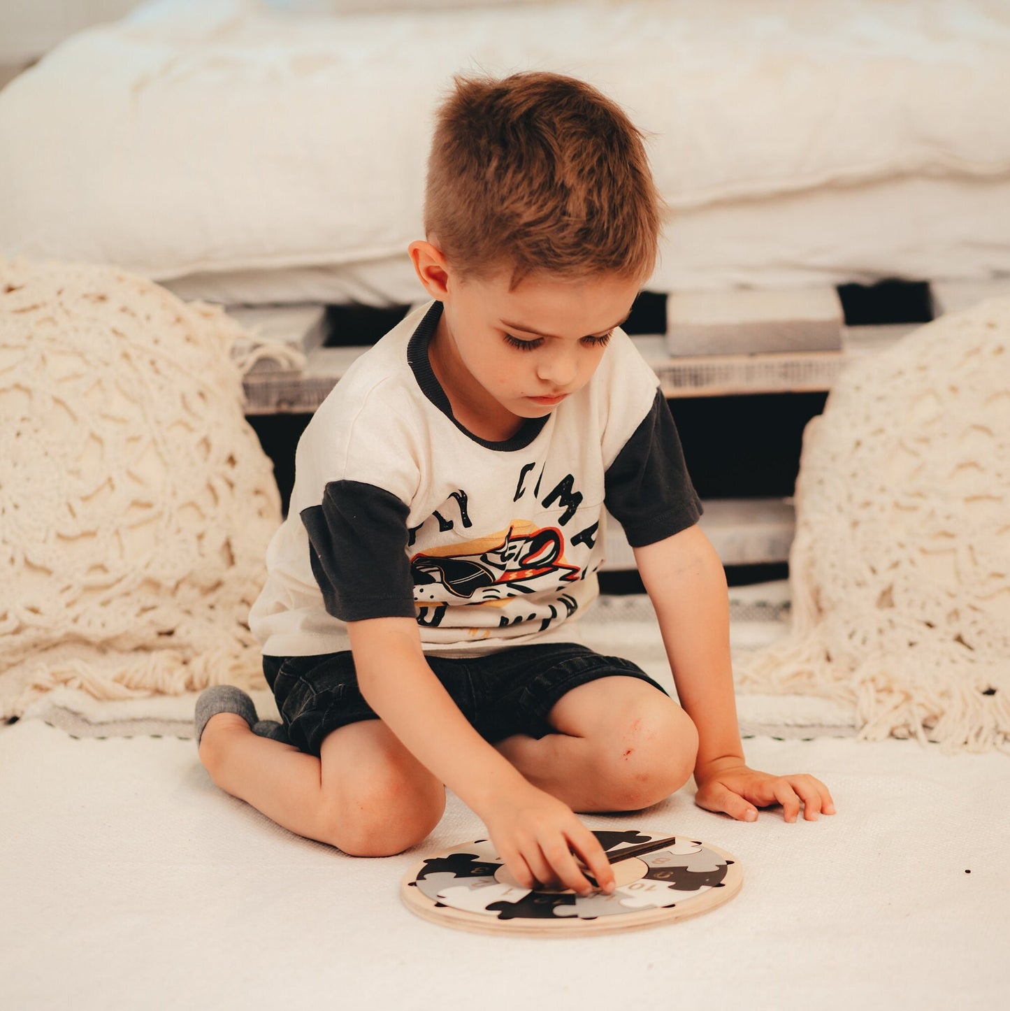 Wooden Learning Clock for Kids