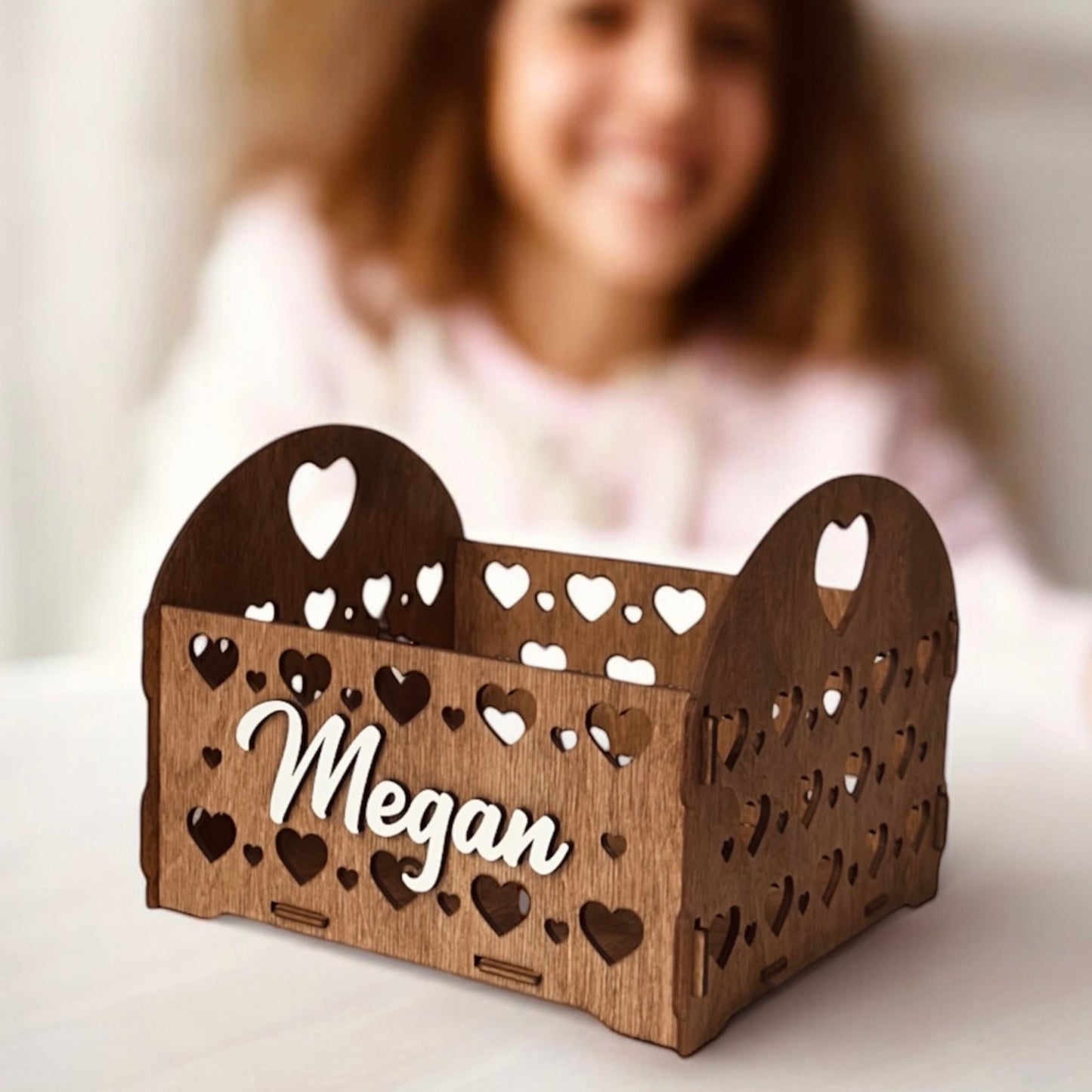 Personalized Wooden Chest – Rustic Engraved Memory Storage Box