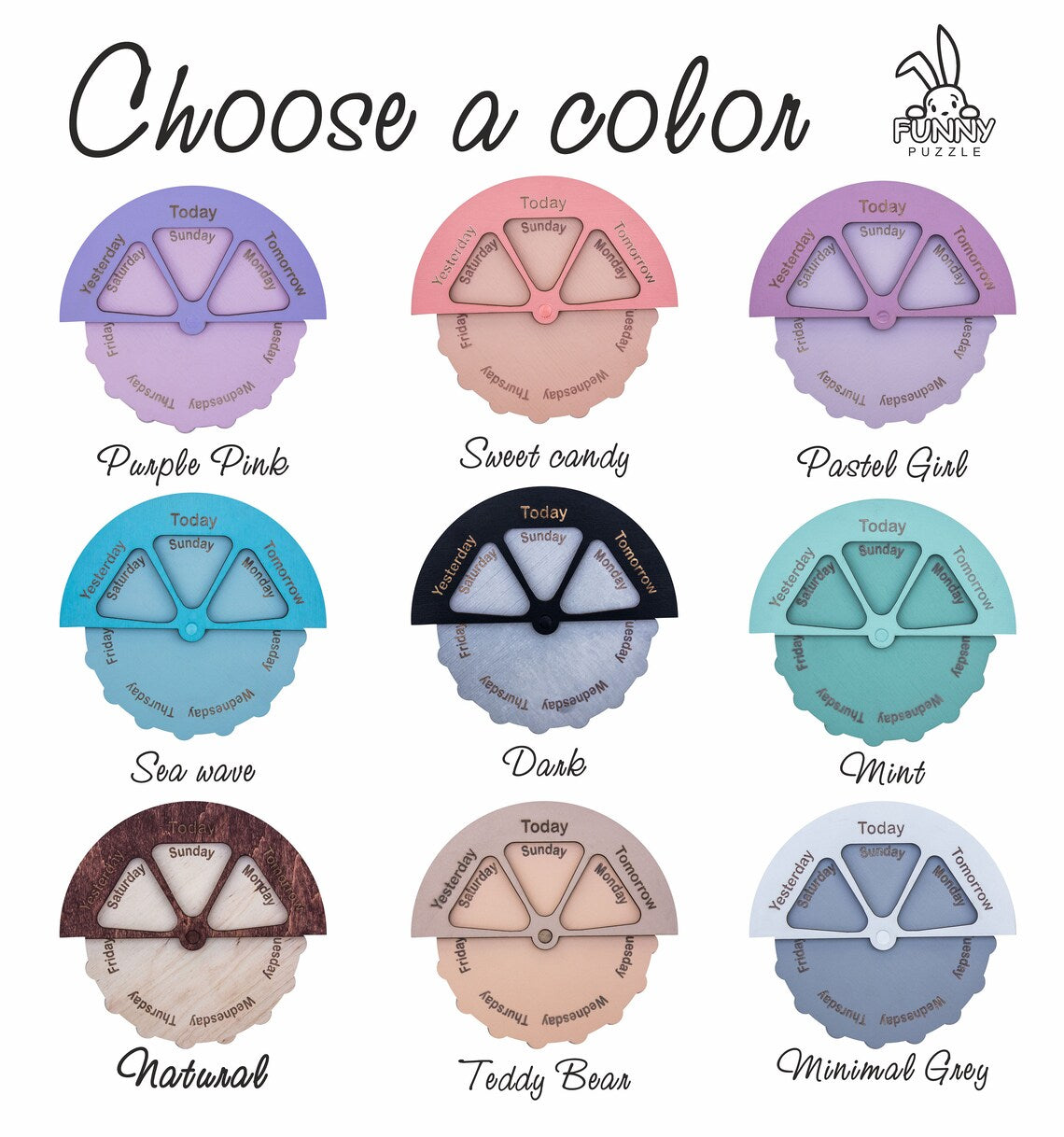 Educational toy Montessori Calendar, Wooden Kid Calendar, Girl Gift Toys For Kids, Sensory Toys Perpetual Calendar