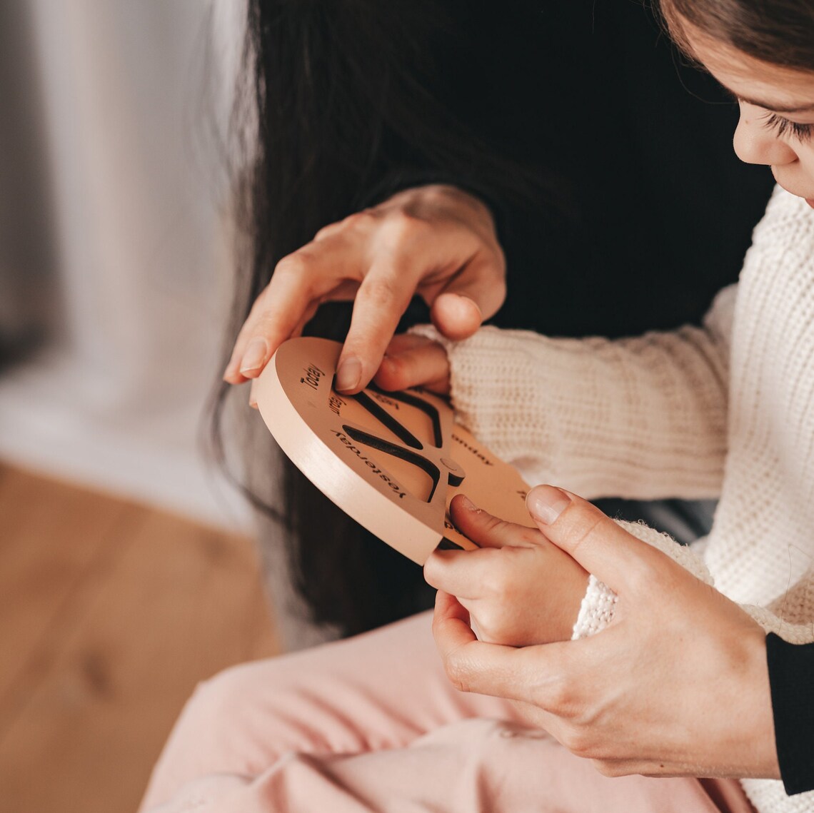 Educational toy Montessori Calendar, Wooden Kid Calendar, Girl Gift Toys For Kids, Sensory Toys Perpetual Calendar