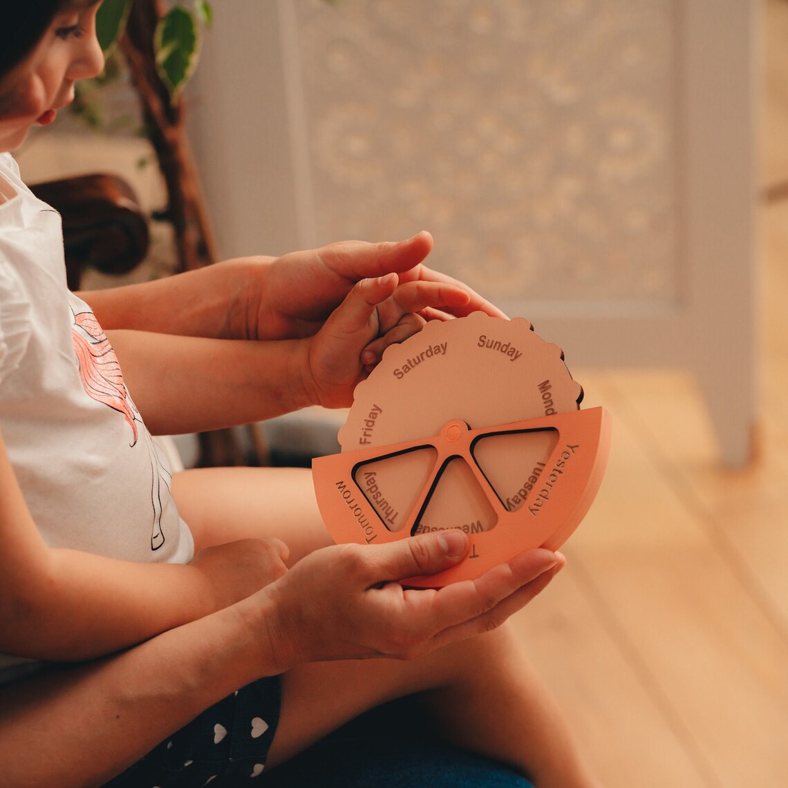 Montessori Calendar, Educational toy, Wooden calendar, Kid Calendar, Gift Toys For Kids, Sensory Toys, Perpetual Calendar