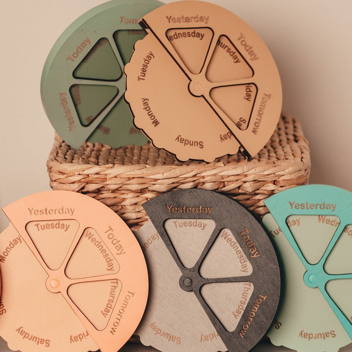 Montessori Calendar, Educational toy, Wooden calendar, Kid Calendar, Gift Toys For Kids, Sensory Toys, Perpetual Calendar