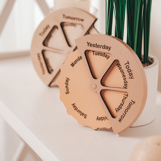 Wooden Calendar, Montessori Material, Montessori Gift, Kid calendar, Kids Gift,Educational Кid Toy, Perpetual Calendar