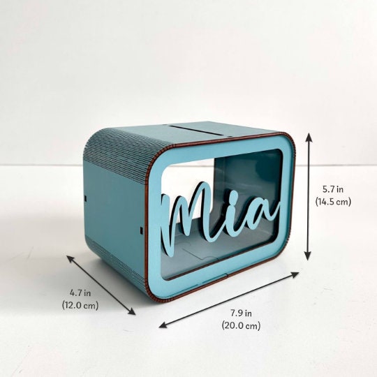 Wooden Name Piggy Bank