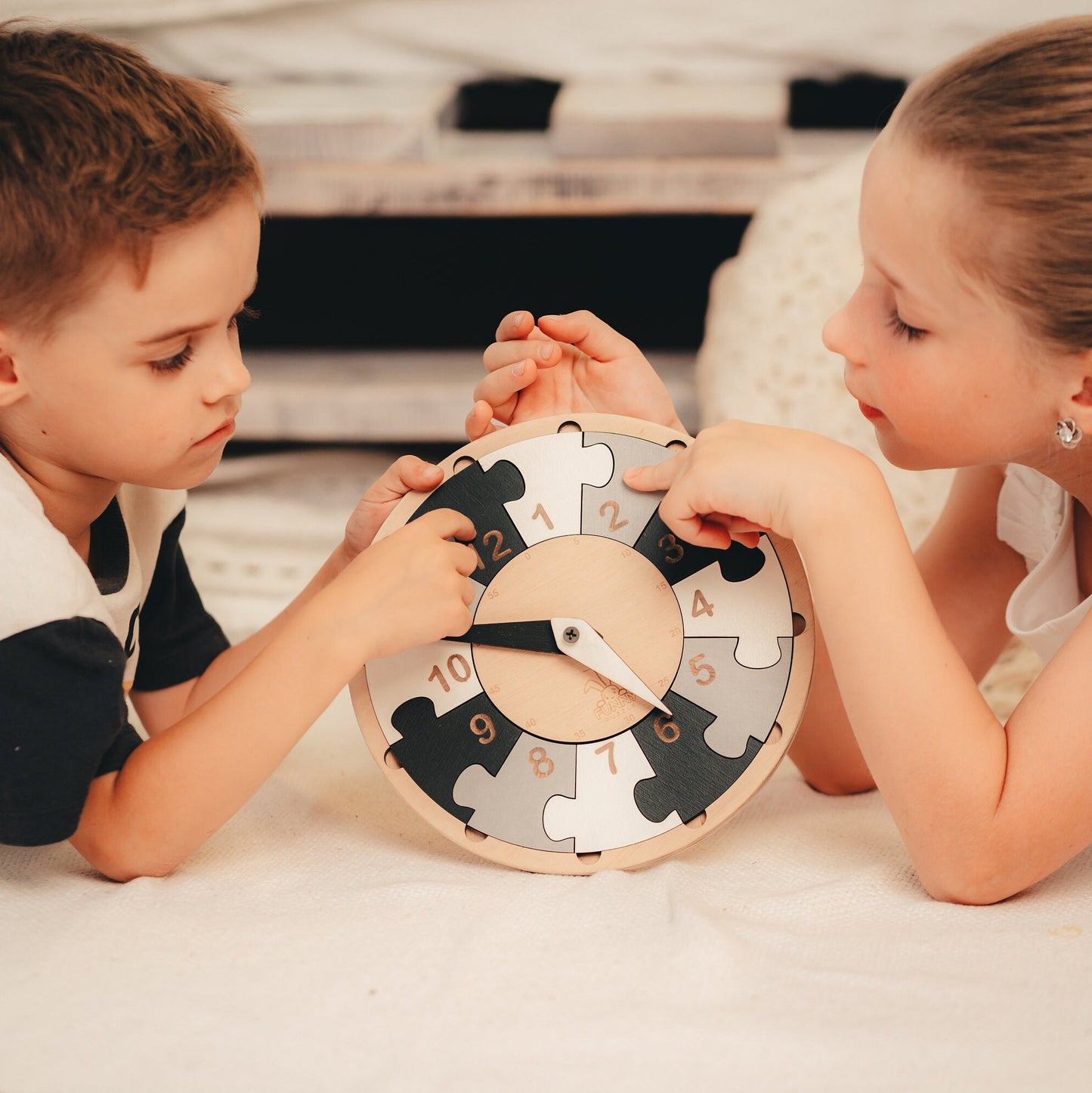 Wooden Learning Clock for Kids