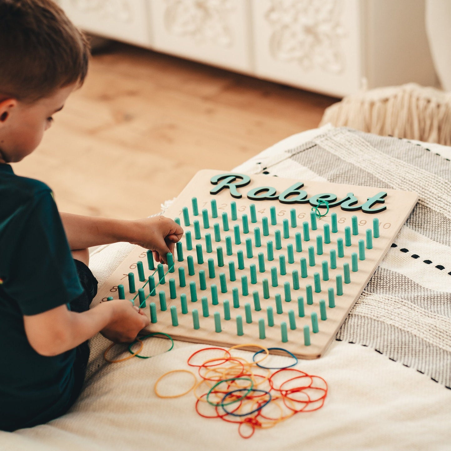 Personalized Wooden Geoboard