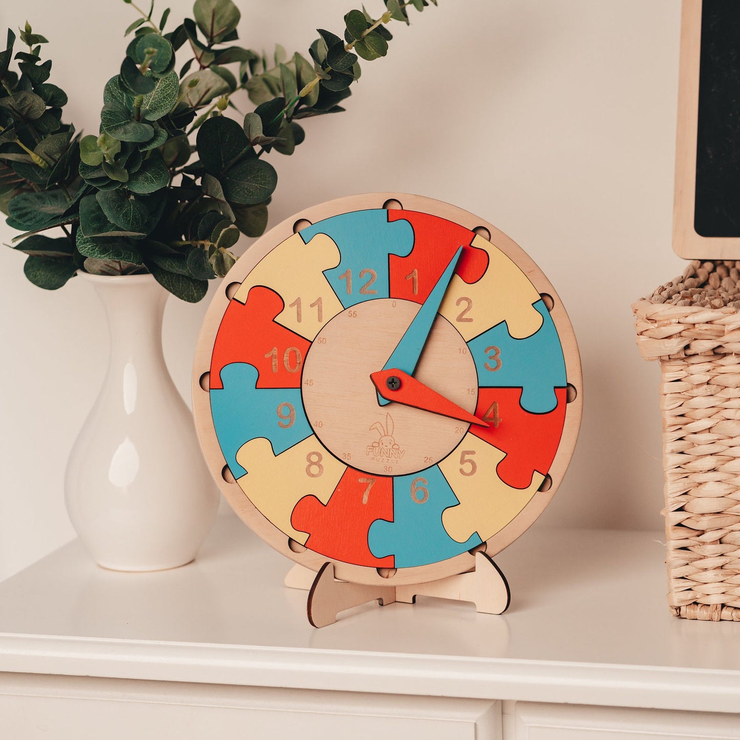 Wooden Learning Clock for Kids