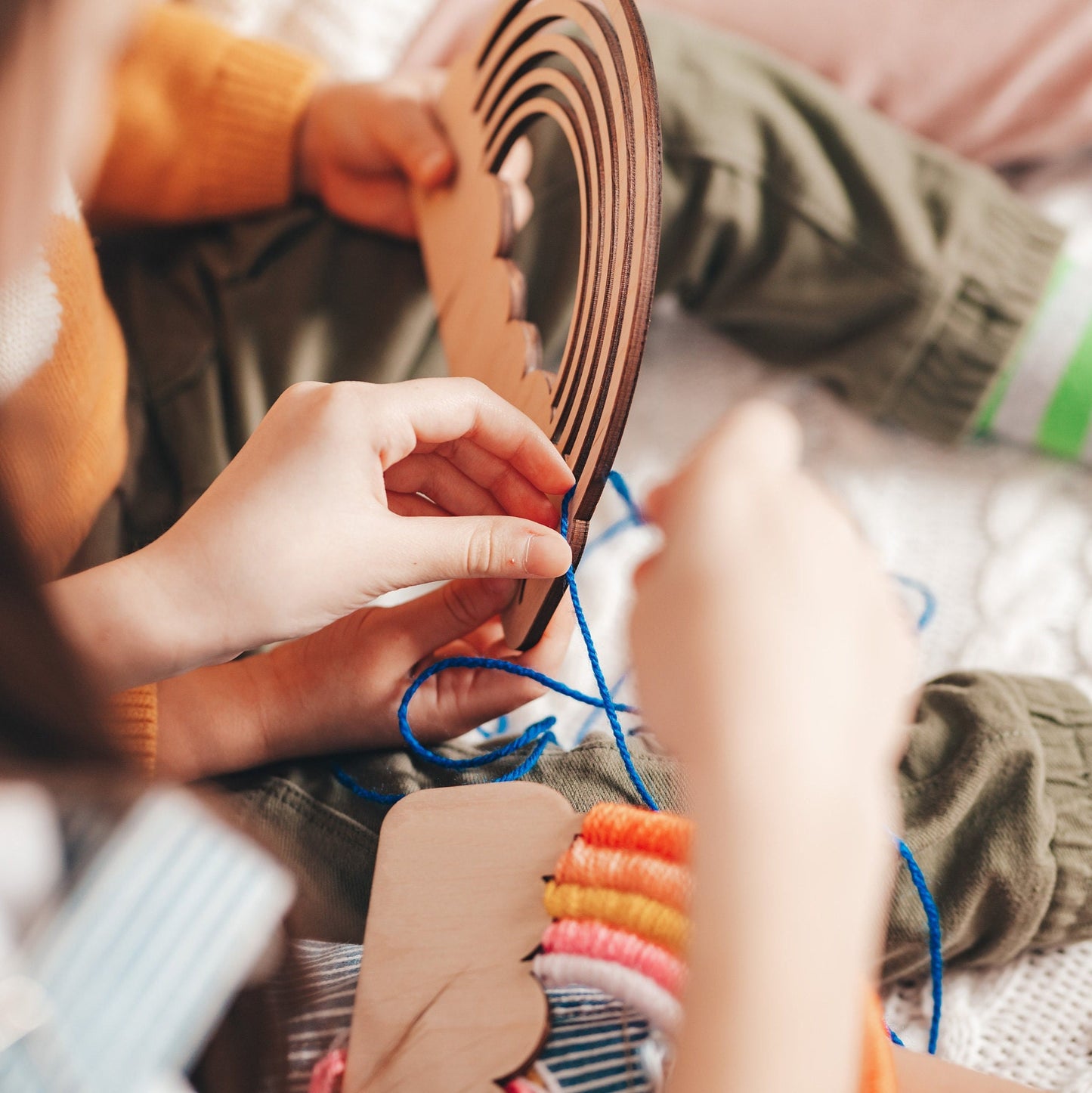 Wooden Sensory Craft Toy for Toddlers & Kids