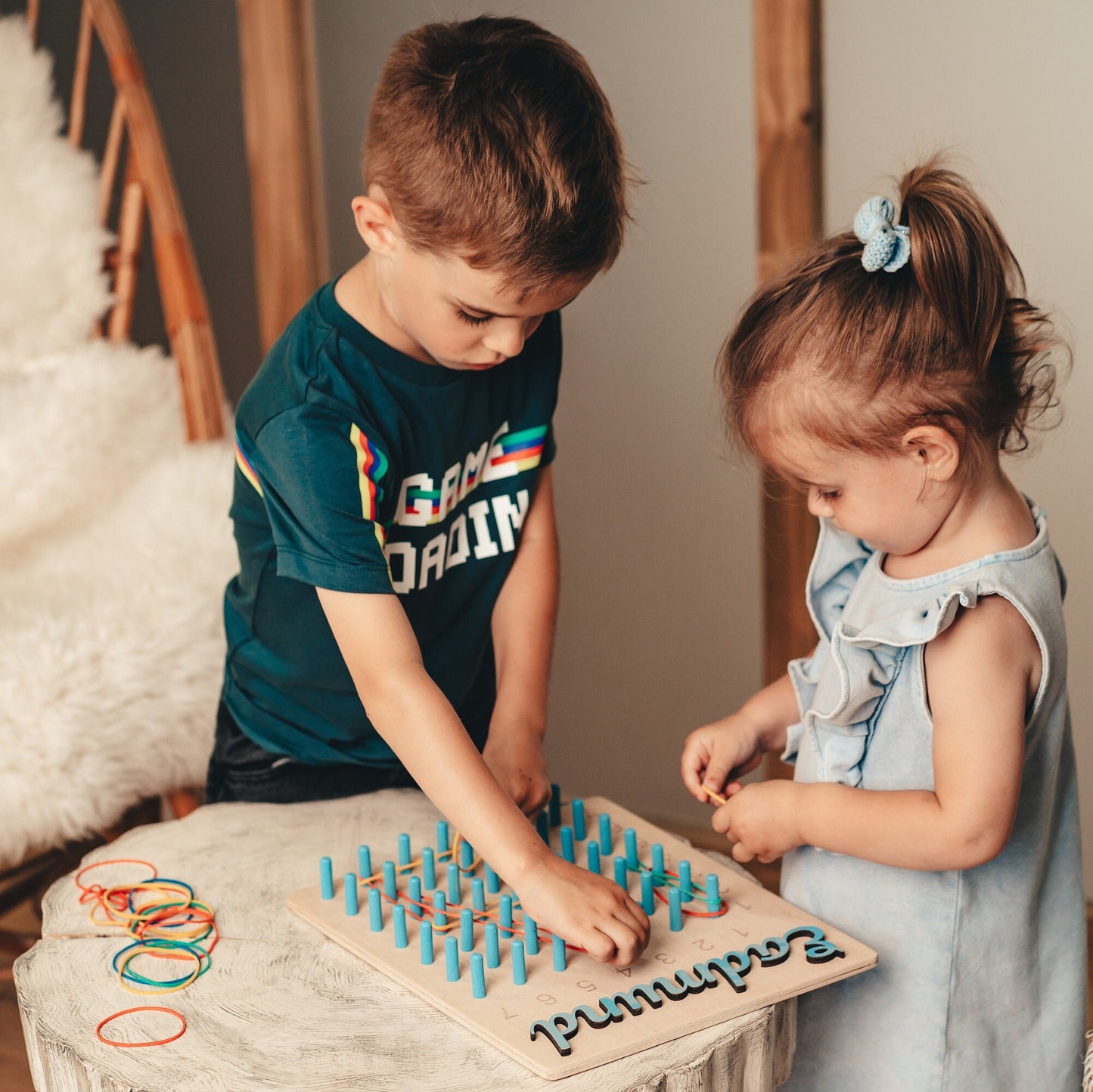 Personalized Wooden Geoboard