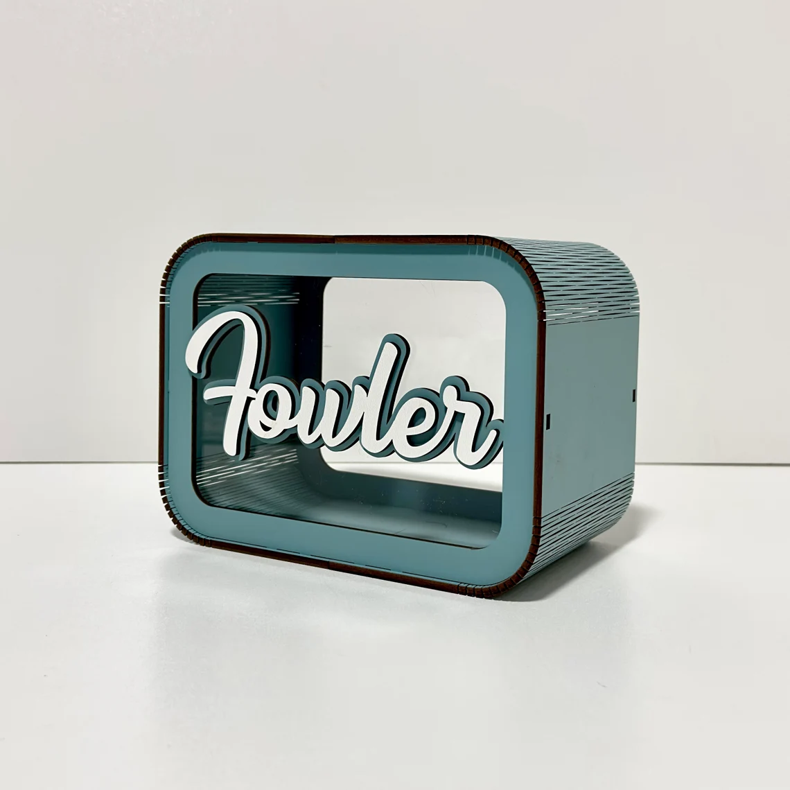 large 3D personalized wooden piggy bank for children