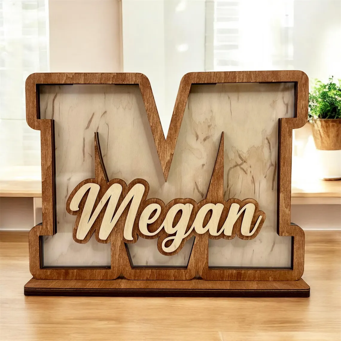 Personalized wooden box for children's coins, box with colors to choose from