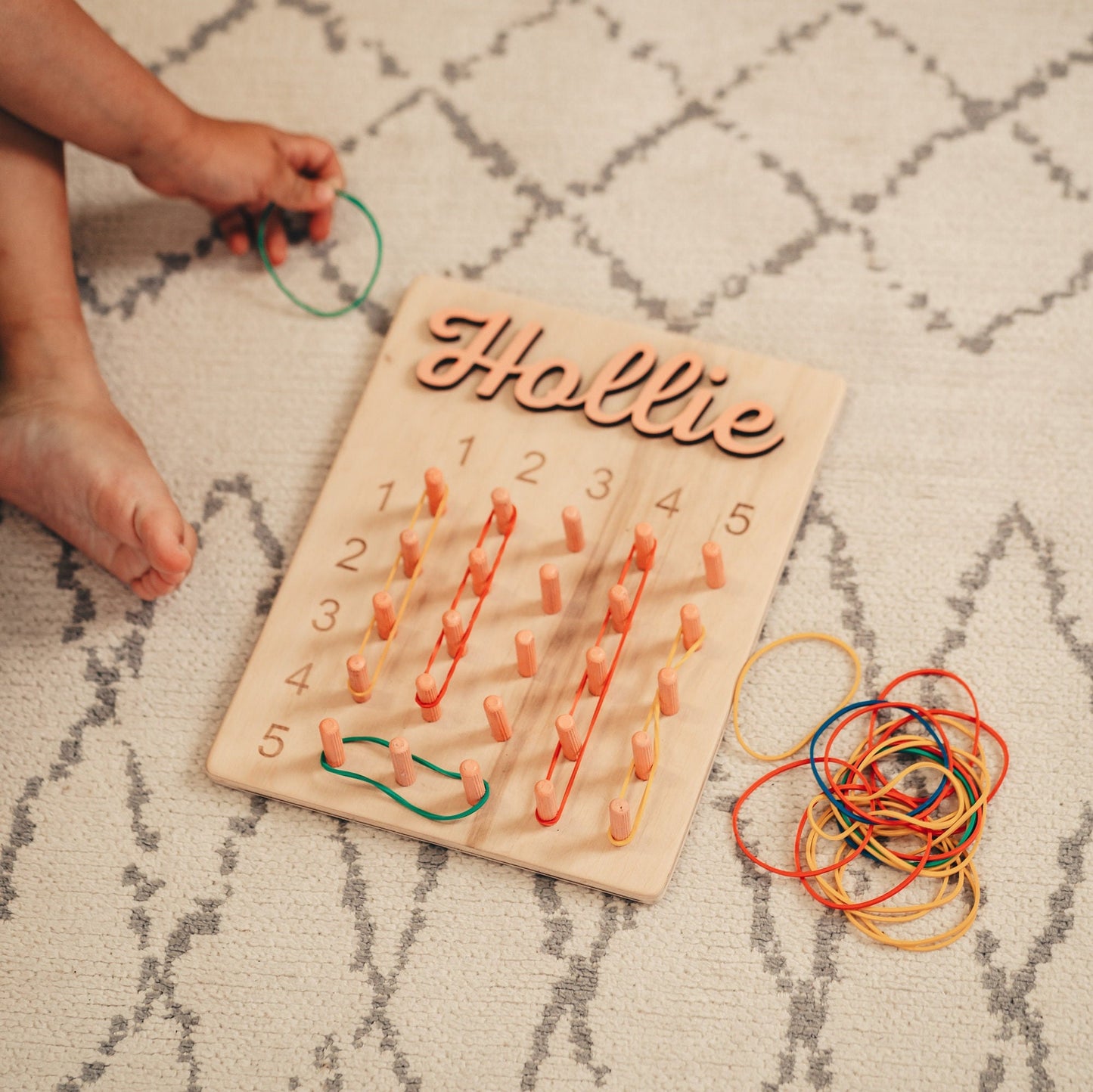 Personalized Wooden Geoboard