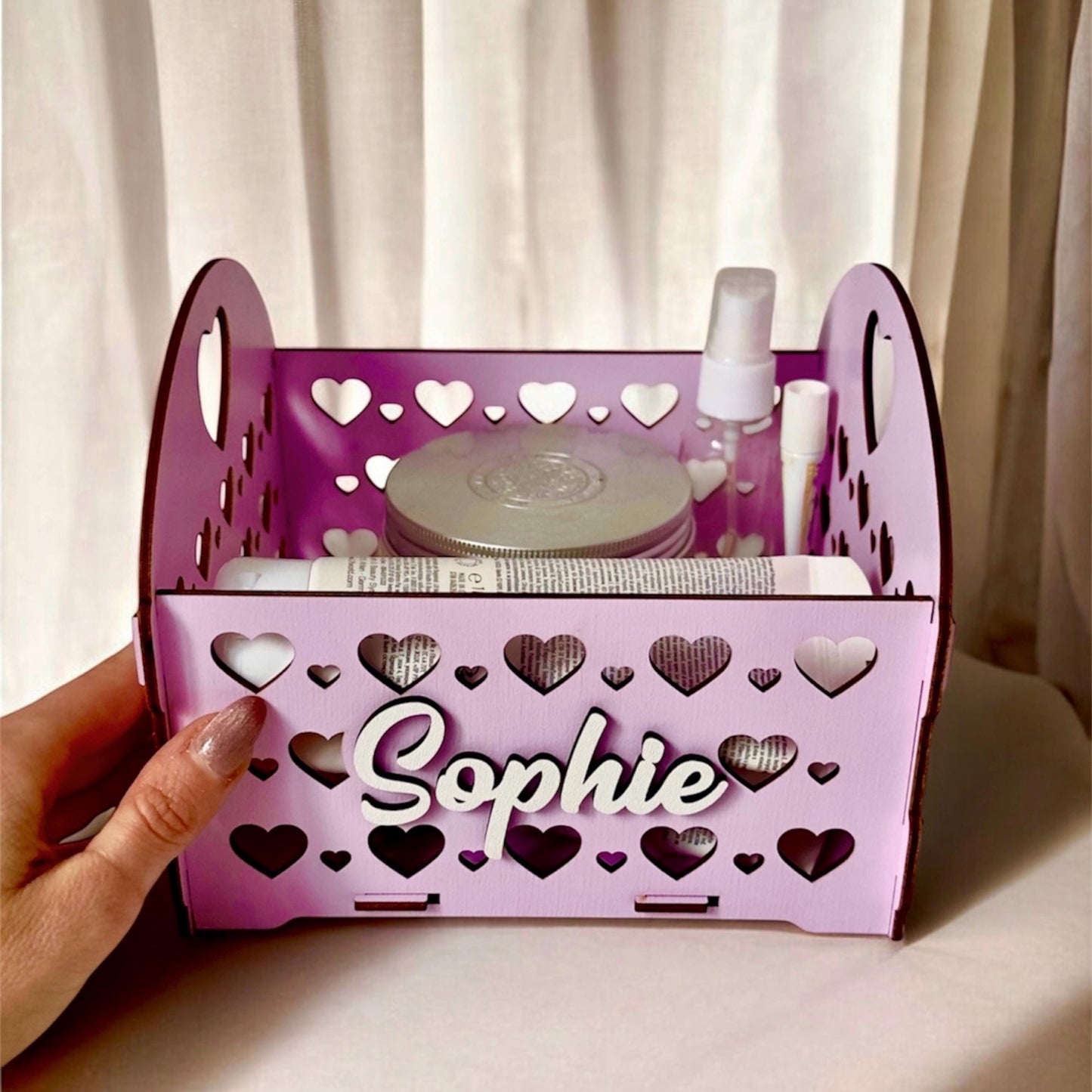 Personalized Wooden Treasure Box – Engraved Rustic Storage Chest