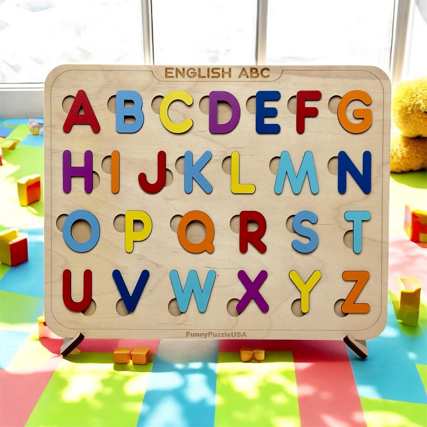 Wooden Alphabet Puzzle for Kids