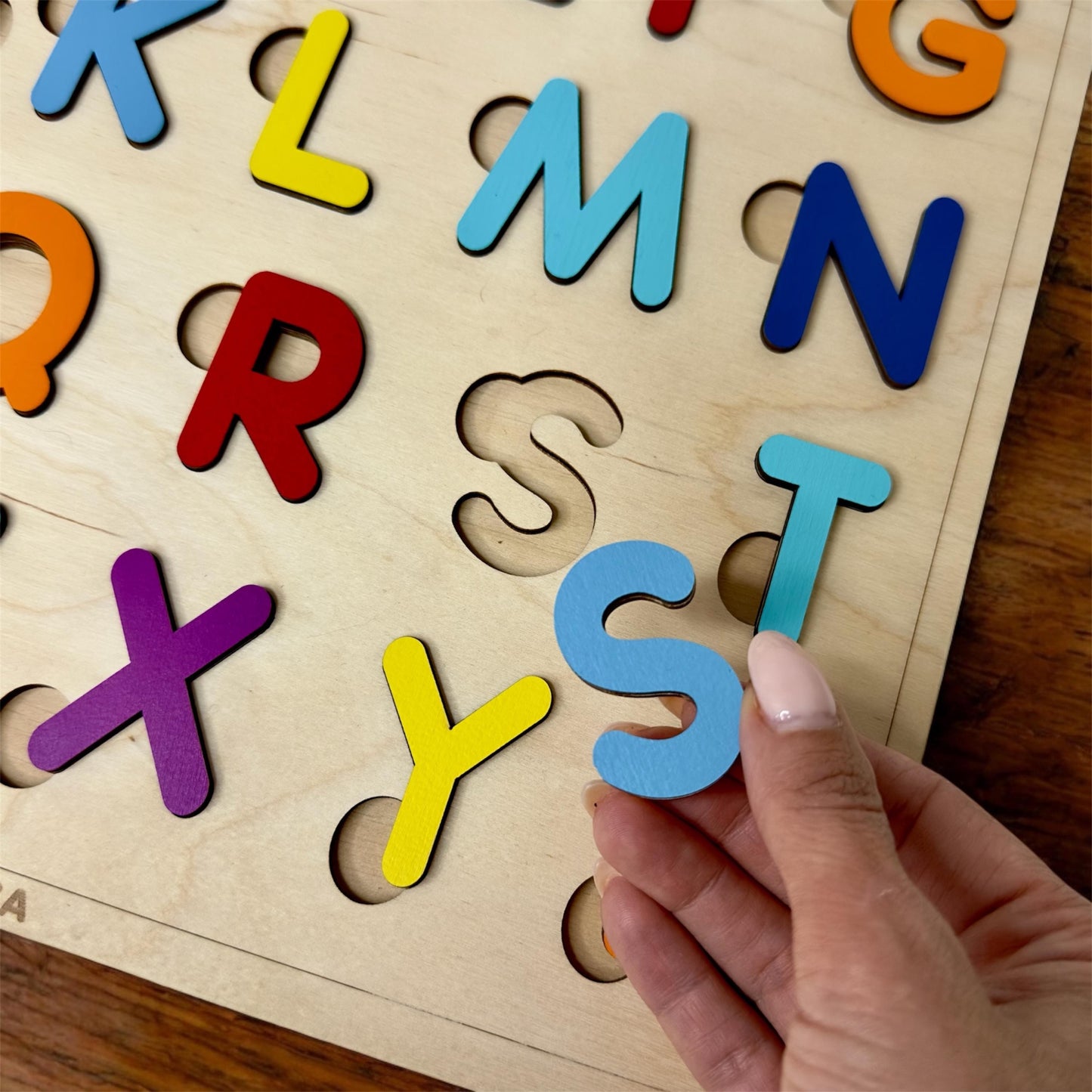 Wooden Alphabet Puzzle for Kids