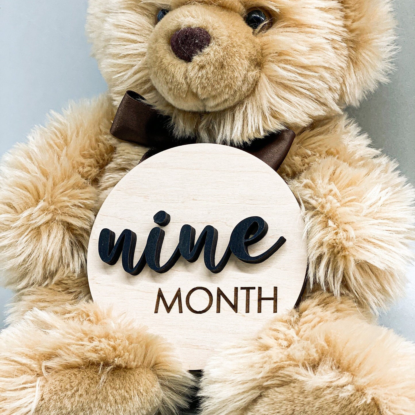 Baby Monthly Sign Set, Baby Announcement, New Mom Gift, Baby Shower Gift, Milestone Discs, Wood Monthly Photo Markers