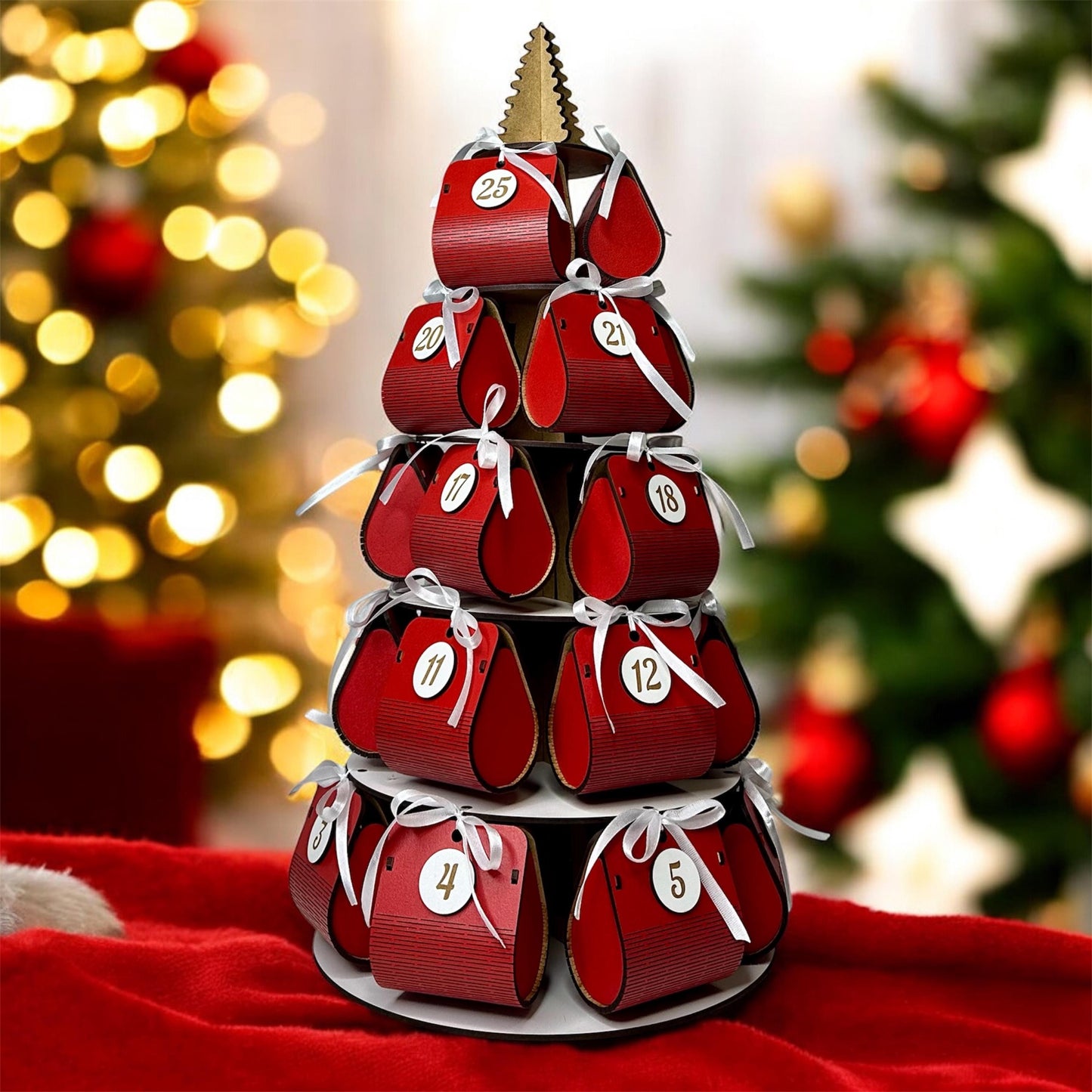 Festive Wood Countdown Advent