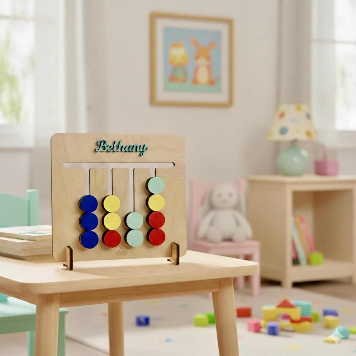 Personalized Wooden Busy Board