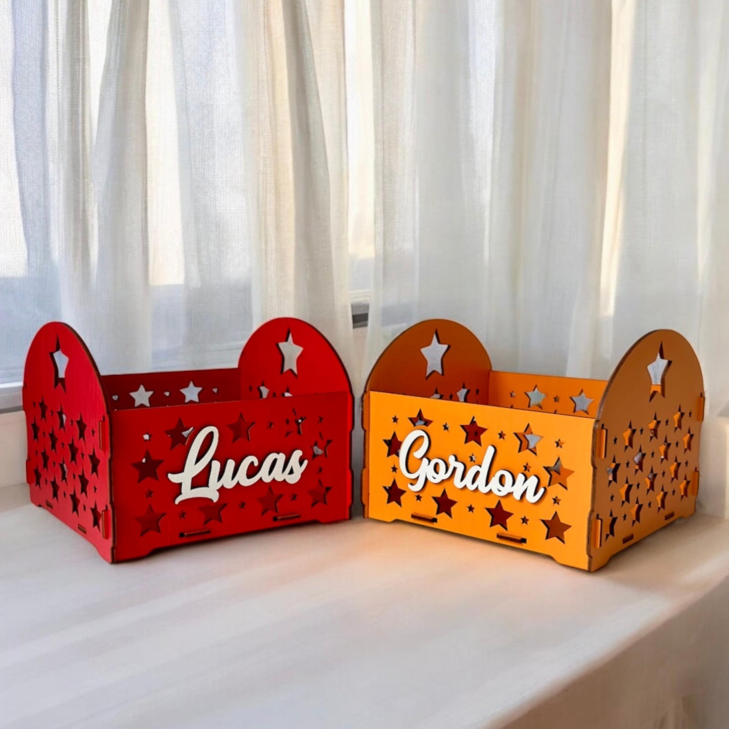Personalized Wooden Chest – Rustic Engraved Memory Storage Box