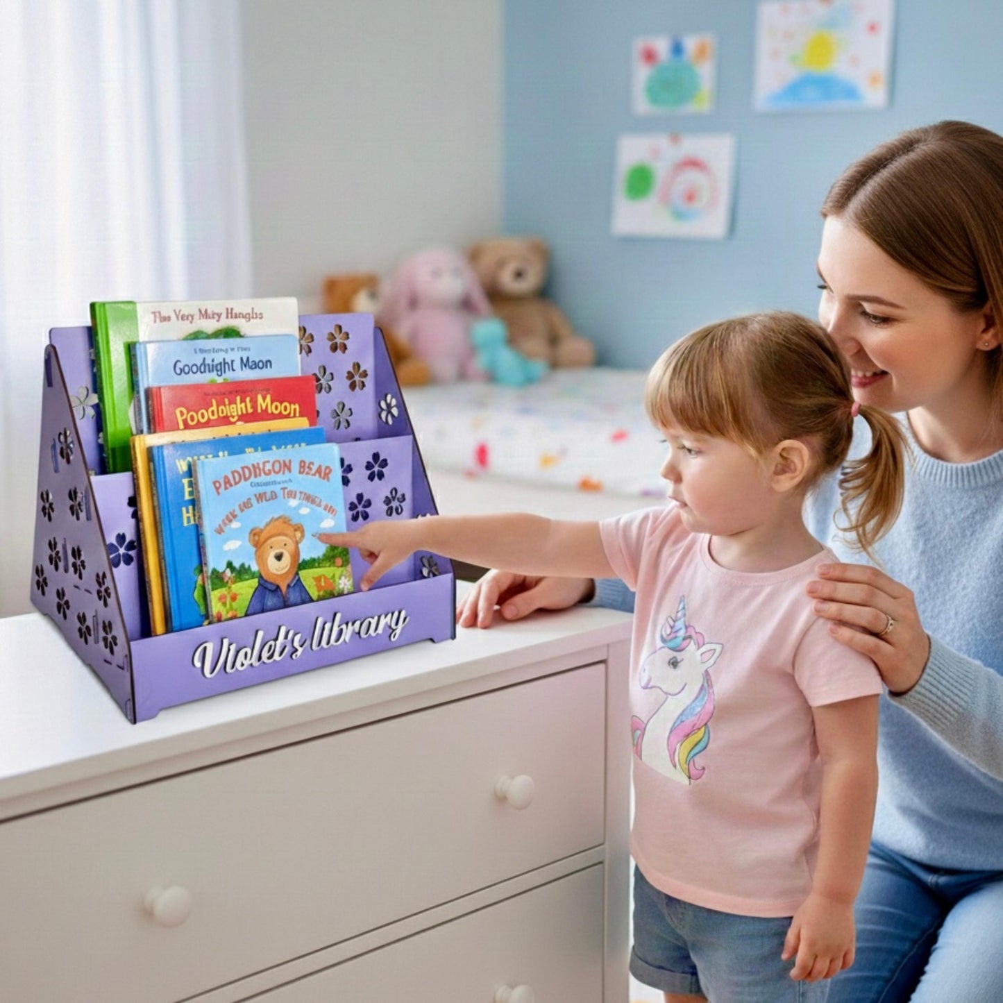 Montessori Book Shelf for Toddlers