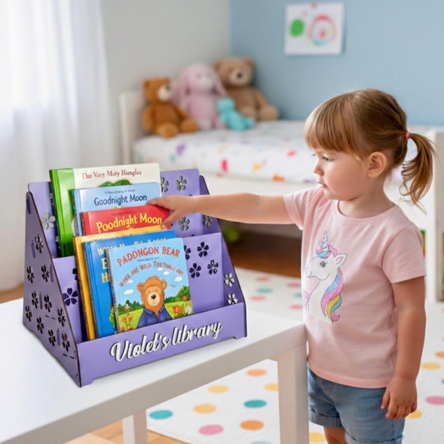 Montessori Book Shelf for Toddlers