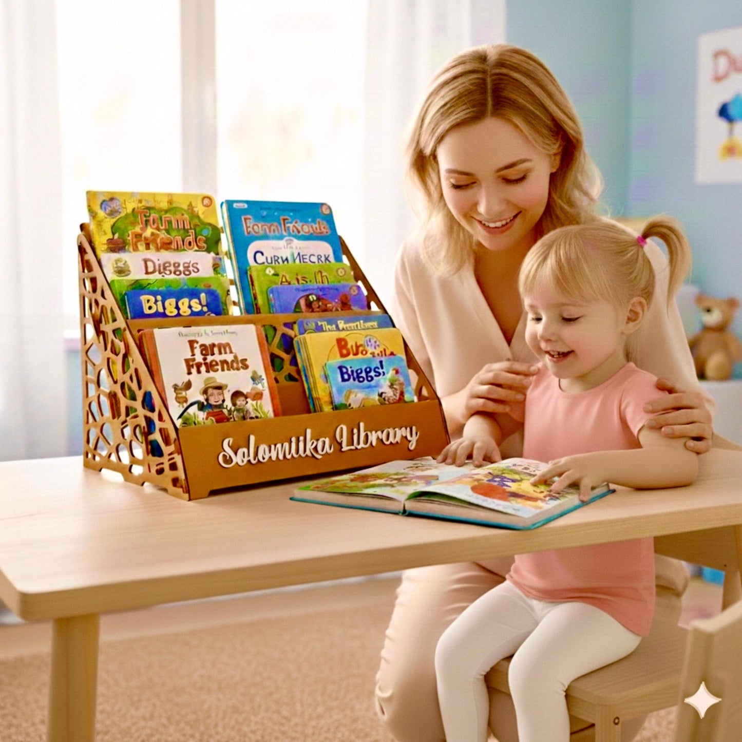 Montessori Book Shelf for Toddlers
