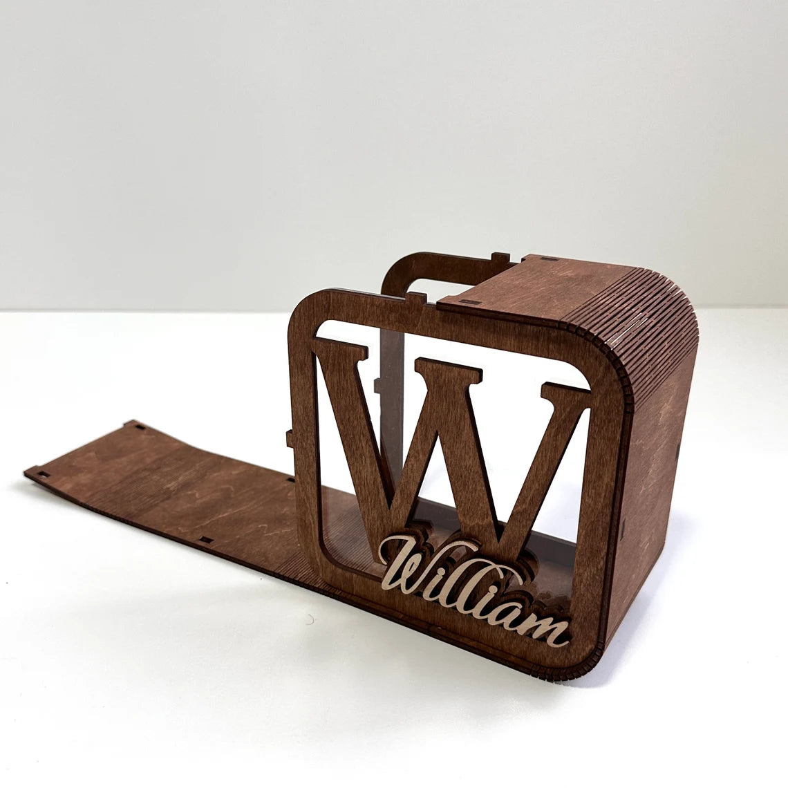 personalized wooden money box for children 